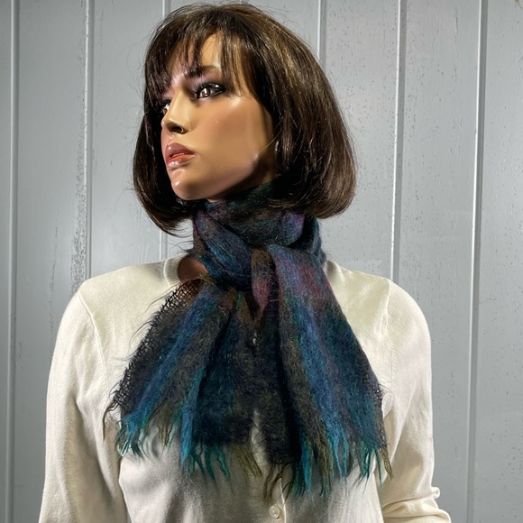 * Vintage Woodward Collection Women's Winter Mohair Wool Neck Scarf - Picture 1 of 8